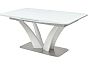 Стол FREYA 160 WHITE GLASS белый глянец