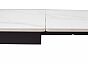 Стол LIVORNO 180 MATT WHITE MARBLE SOLID CERAMIC / BLACK, ®DISAUR