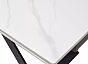 Стол LIVORNO 180 MATT WHITE MARBLE SOLID CERAMIC / BLACK, ®DISAUR