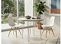 Стол обеденный круглый TLC-1.2 Cashmere In 2S/C Хром 732*750*750