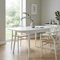 Стол раздвижной Leset Мидел МИНИ металл Белый, стекло Белое