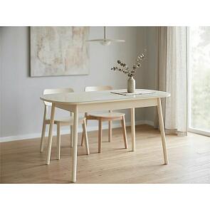 Стол раздвижной Leset Мидел МИНИ металл Кремовый, стекло Кремовое