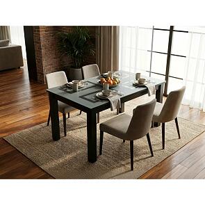 Стол Ривьера-1 обеденный венге/белый/венге квадраты 1000*700