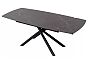 Стол RIVOLI 140 MATT BLACK MARBLE SOLID CERAMIC / BLACK, ®DISAUR