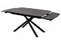 Стол RIVOLI 140 MATT BLACK MARBLE SOLID CERAMIC / BLACK, ®DISAUR