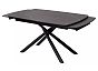 Стол RIVOLI 140 MATT BLACK MARBLE SOLID CERAMIC / BLACK, ®DISAUR