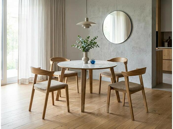 Стол Семвэлл дуб монтана/белый