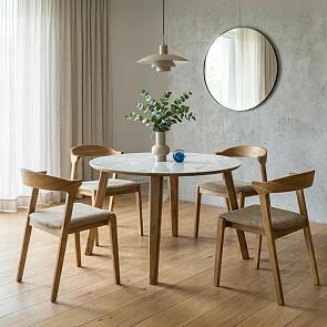 Стол Семвэлл дуб монтана/белый