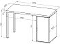 Ингар 1/ДВ/T стол письменный 120x75x55, белый