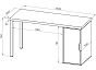 Ингар 2/ДВ/T стол письменный 140x75x55, белый
