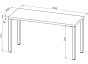 Ингар 2/ТТ стол письменный 140x75x55, белый