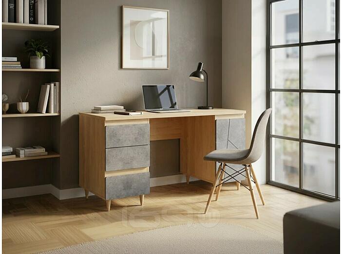 Стол Киото СТЛ.339.06 Дуб небраска/Бетон тёмный