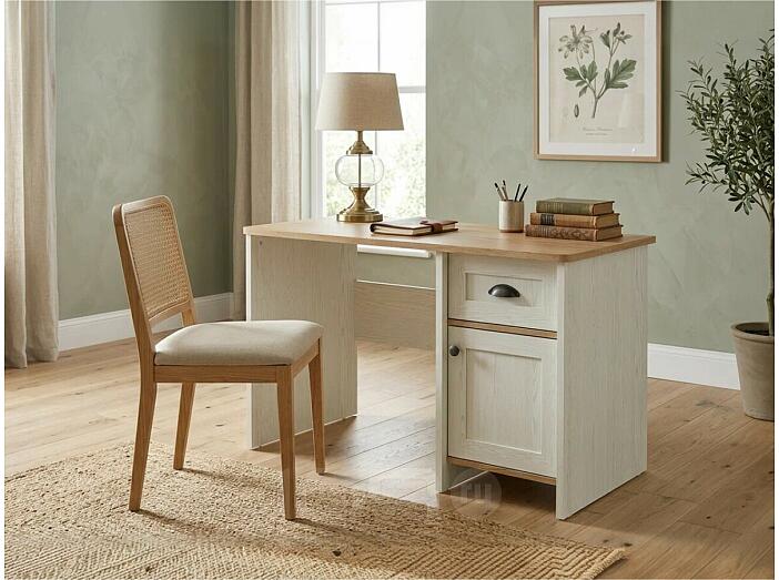 Стол письменный Тифани СТЛ.305.06 Дуб небраска/Белый