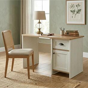 Стол письменный Тифани СТЛ.305.06 Дуб небраска/Белый