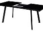 Стол ФИН 120 Черный, стекло/Черный каркас М-City