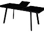 Стол ФИН 120 Черный, стекло/Черный каркас М-City