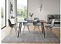 Стол стеклянный Smoke 120х80х75 clear gray / black