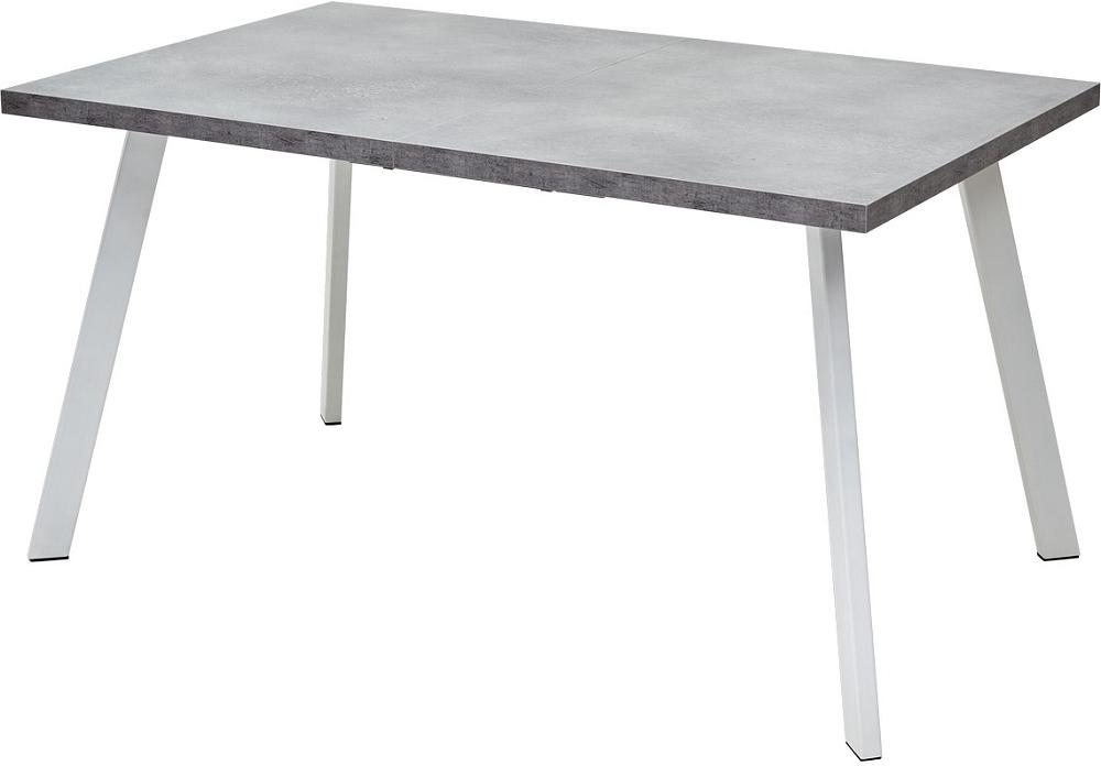 стол шарли белый бетон серый Стол BRICK M 140 Бетон Портленд/ Белый