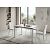 Стол CORNER 120 HIGH GLOSS STATUARIO керамика/ белый каркас