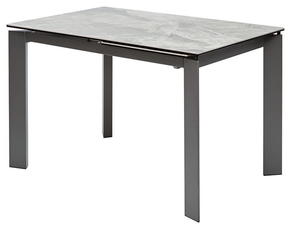Стол CORNER 120 ITALIAN DARK GREY Серый мрамор глянцевый, керамика/ GREY1 linha studio dark brown стол письменный