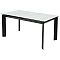 Стол CREMONA 140 KL-99 Белый мрамор матовый, итальянская керамика/черный Стол CREMONA 140 KL-99 Белый мрамор матовый, итальянская керамика/черный