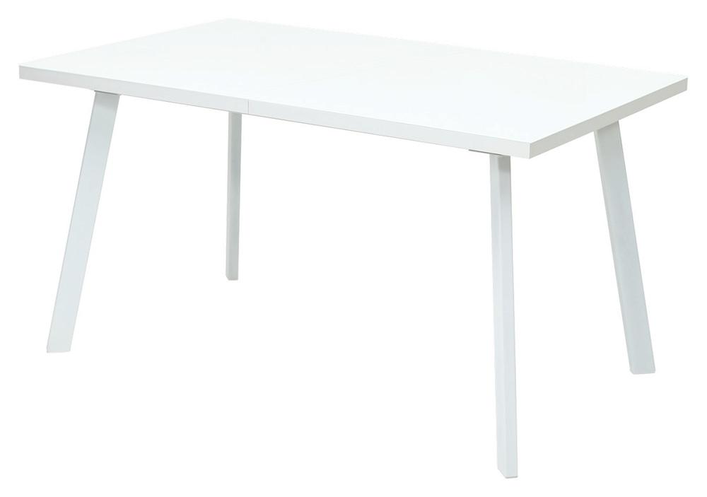 Стол ФИН 120 белый, стекло/ белый каркас стол вега d100 дуб шерман серый каркас