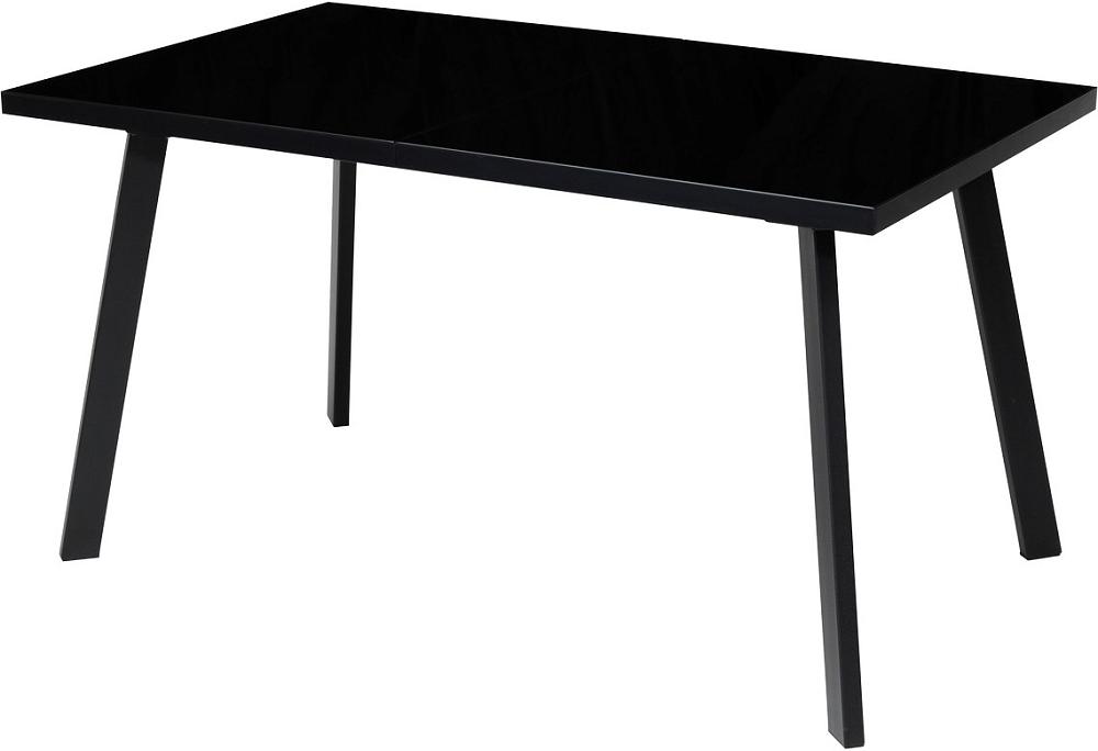 Стол ФИН 120 черный, стекло/ черный каркас стол вега d100 дуб шерман серый каркас