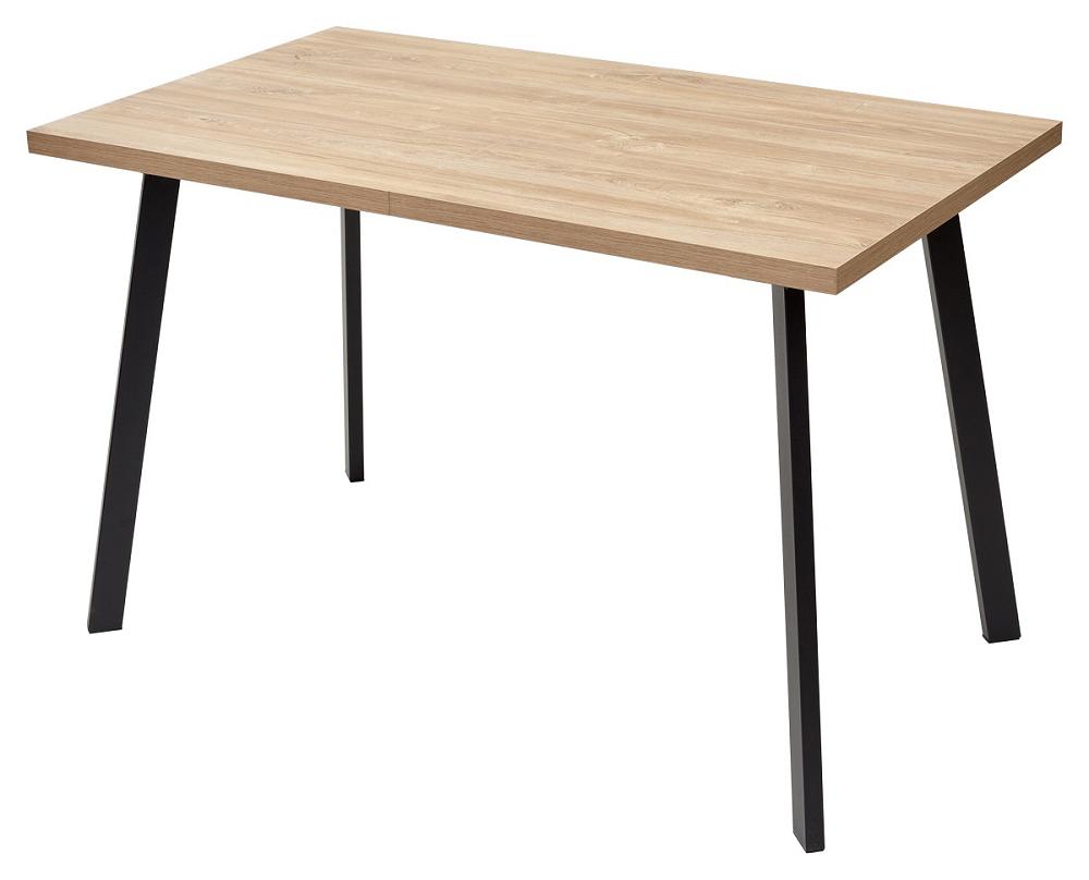 Стол ФИН 120 Дуб Канзас/ черный каркас стол раскладной tc 140 180 х80х76 см