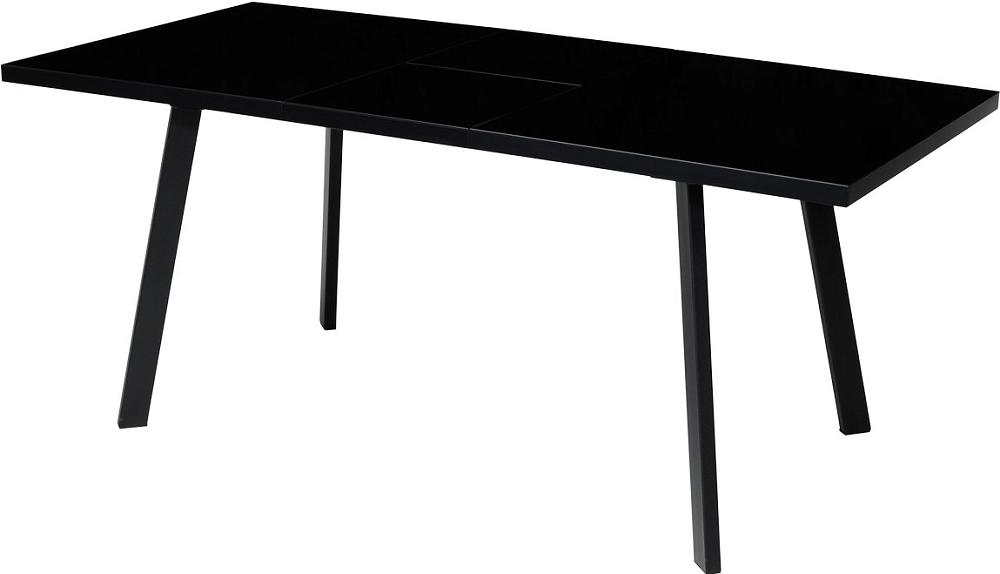 Стол ФИН 140 Черный, стекло/ Черный каркас стол парта 2 местный регулируемый бюджет 1200х500х520 640 мм рост 2 4 серый каркас лдсп бук
