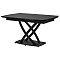 Стол FOGGIA 140 KL-116 Черный мрамор матовый, итальянская керамика/ черный каркас, ®DISAUR