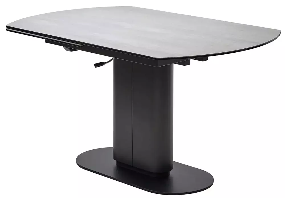 Стол KAI 140 TL-110 поворотная система раскладки, испанская керамика/Темно-серый/Черный кресло плетеное милан темно серое