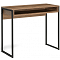Стол письменный  Лео Лофт черный матовый / дуб делано темный