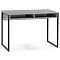 Стол письменный  Леон Лофт бетон / матовый черный
