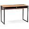 Стол письменный  Леон Лофт черный матовый / дуб делано темный