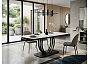 Стол MATERA 160 MARBLES KL-99 Белый мрамор матовый, итальянская керамика/ черный каркас