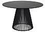 Стол TERNI 120 MATT BLACK MARBLE SOLID CERAMIC Черный мрамор матовый, керамика /Черн.каркас, ®DISAUR