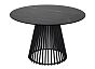 Стол TERNI 120 MATT BLACK MARBLE SOLID CERAMIC Черный мрамор матовый, керамика /Черн.каркас, ®DISAUR
