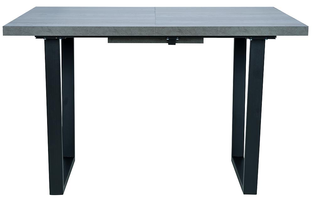 Стол раздвижной Leset Ларс 1Р 1200(1600)*800*750 металл Черный/Бетон декор для творчества металл