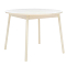 Стол раздвижной Leset Мидел круглый металл Кремовый, стекло Кремовое
