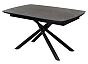 Стол RIVOLI 140 MATT BLACK MARBLE SOLID CERAMIC / BLACK, ®DISAUR