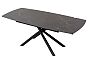 Стол RIVOLI 140 MATT BLACK MARBLE SOLID CERAMIC / BLACK, ®DISAUR