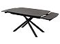 Стол RIVOLI 140 MATT BLACK MARBLE SOLID CERAMIC / BLACK, ®DISAUR
