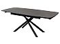 Стол RIVOLI 140 MATT BLACK MARBLE SOLID CERAMIC / BLACK, ®DISAUR