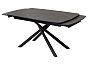 Стол RIVOLI 140 MATT BLACK MARBLE SOLID CERAMIC / BLACK, ®DISAUR