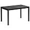 Стол Центавр 120 (160) х 70 мрамор черный/черный матовый