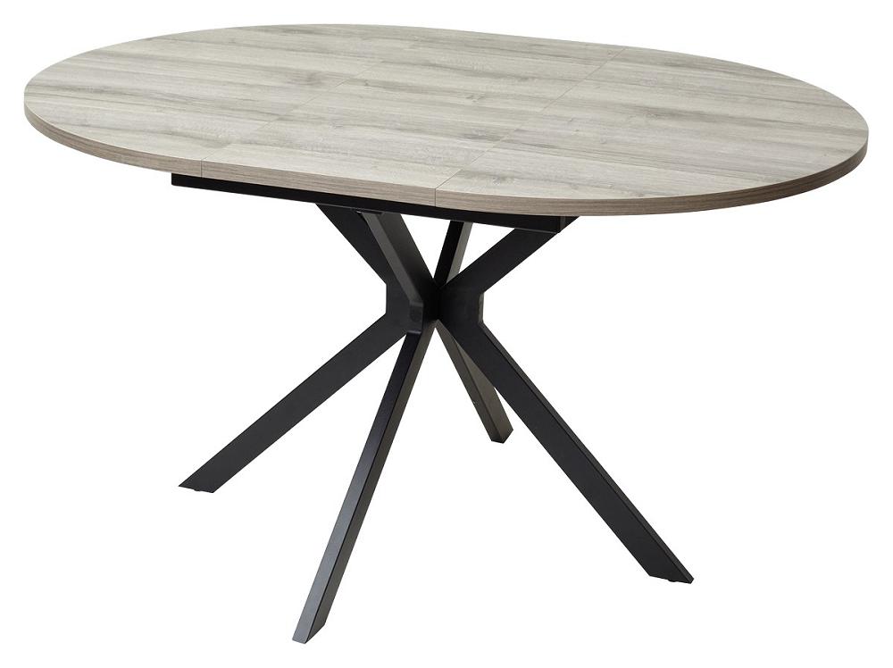 Стол ВЕГА D110 раскладной Дуб Шерман серый/ черный каркас стол раскладной tc 140 180 х80х76 см