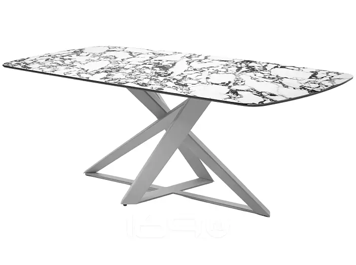 Стол VICENZA 220 BULGARI WHITE, керамика / белый, ®DISAUR