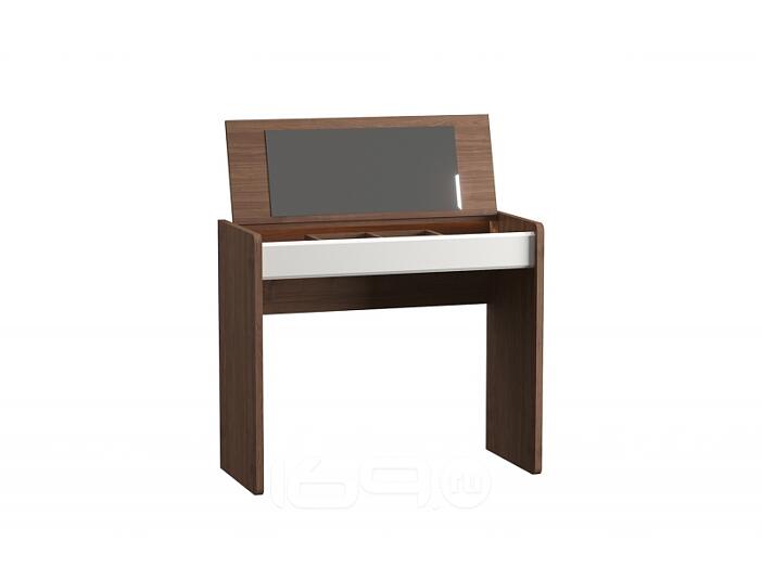 Стол туалетный Камея 03.249  Орех Селект Каминный/Белый Глянец