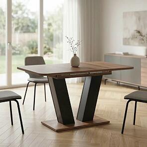 Стол раздвижной Leset Тайп Дуб табачный/Графит