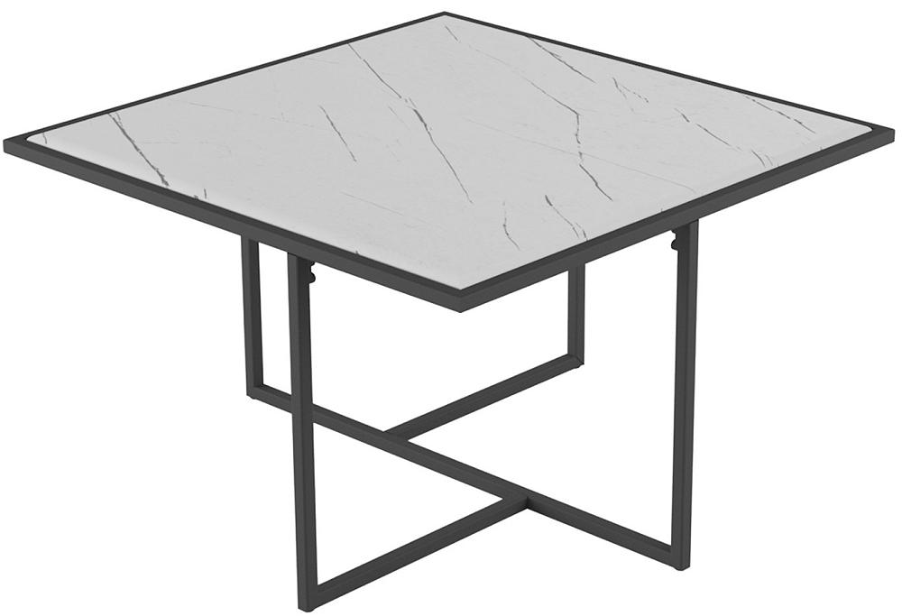 журнальный стол мебелик эклектик квадро дуб американский Стол журнальный Амадео квадро (белый мрамор)